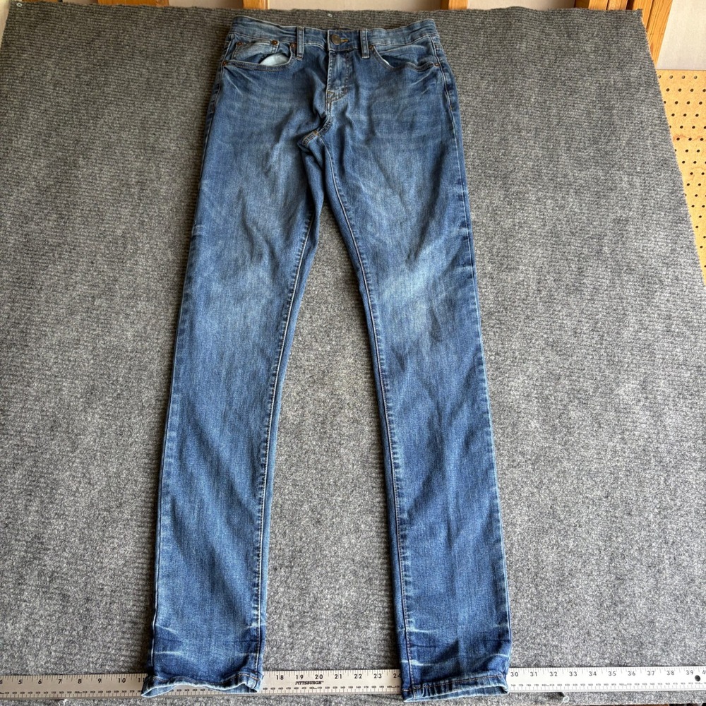 Rue21 Supreme Flex Mens Slim Straight Jeans 30x32 Medium Wash Blue Stretch Denim